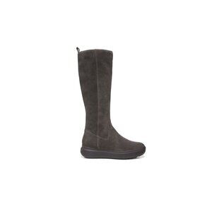 Naturalizer Torence Leather Wedge Knee High Boots Women's Taupe Suede Size 8.5M